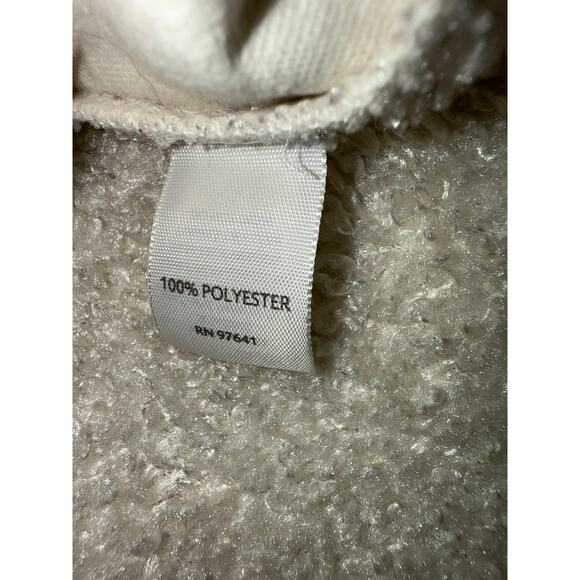 J. Jill Fuzzy Full-Zip with Pockets Cozy Teddy Bear jacket - sz PETITE small - Picture 5 of 10